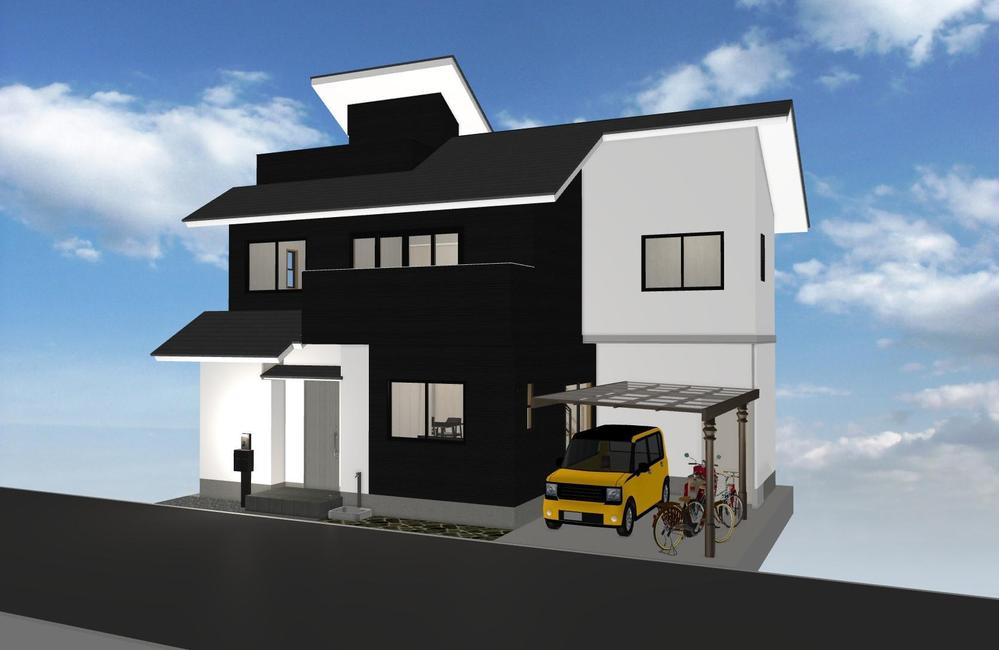 スマホで見られる、自由視点の建築３DCGパースを作成しました