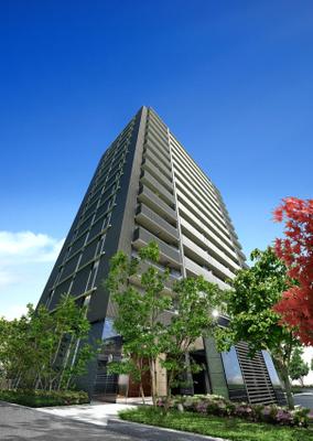 分譲マンション販売用の広告、看板用の完成予想図CGを制作しました
