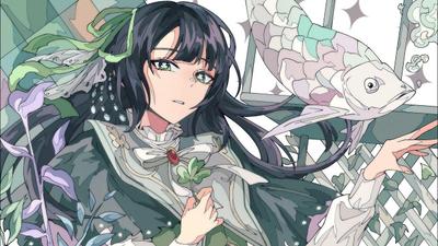 三葉みや様「ジェヘナ」歌ってみた動画のイラスト制作をしました