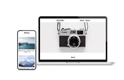写真家の方のプロフィールサイトを製作しました