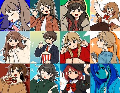SNSで投稿しているイラストをまとめました