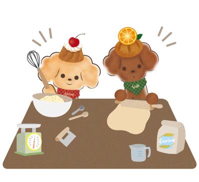 パン教室様のマスコットキャラクターを作成させていただきました