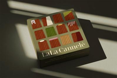 こだわりの食材で作られたカヌレの専門店「La La Cannelé」のパッケージデザインを作成しました