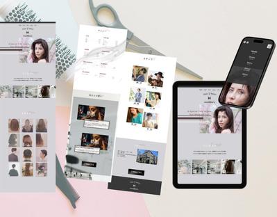 ヘアサロンの新店舗開設用ランディングページ制作しました