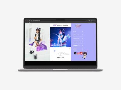 ソロアイドル活動者様｜プロフィールサイトを制作(デザイン・コーディング)ました