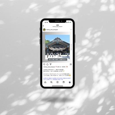 出雲大社の風景を活かした、スタイリッシュなInstagramバナー制作しました