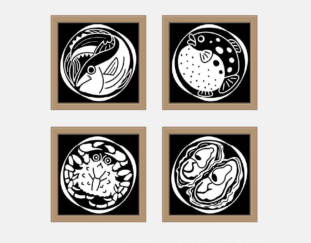 恵比寿つむぎや様の店舗用イラストを作成しました