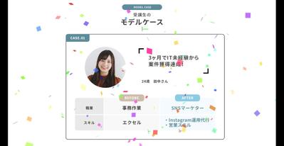オンラインスクールのインフォグラフィックス広告動画を制作しました