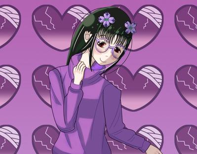 孤独を感じている女性キャラクターを描きました