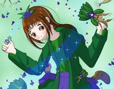 魔術師の女性キャラクターを描きました