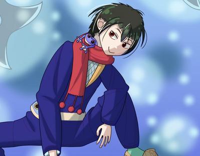 忍者の男性キャラクターを描きました