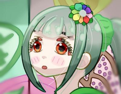 研究所内の植物学研究者を描きました
