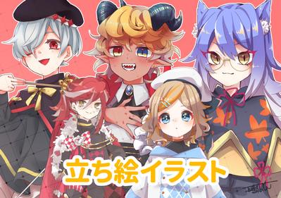 動画やゲームに使用できるキャラクター立ち絵をまとめました
