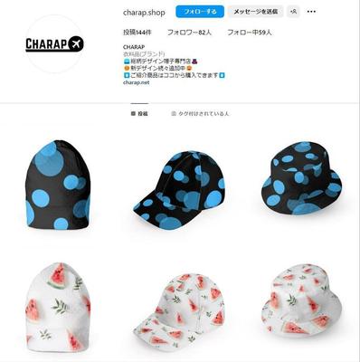 総柄帽子専門店 instagramを運用しました