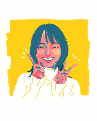 Instagram経由での依頼で似顔絵を描きました