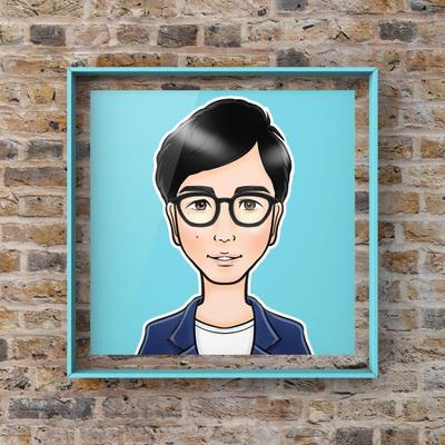 他クラウドソーシングサイトにてご依頼者様の似顔絵アイコンを作成しました