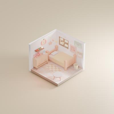 blenderで作成しました