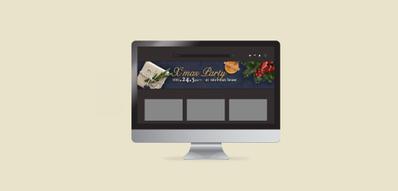 【仮想案件】「クリスマスパーティー」の小バナーを制作しました