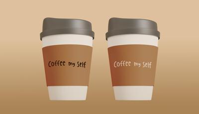 スリーブ coffee my selfデザインしました