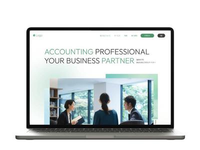 会計士事務所のデモサイトをデザインのみ作成しました