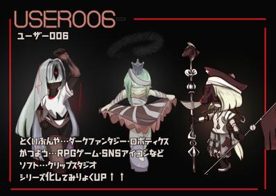 クリエイター【USER006】の作品集を制作しました