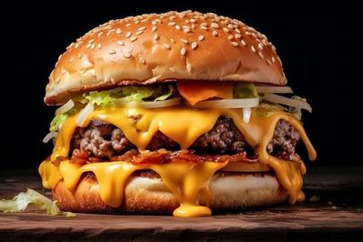 ハンバーガー屋さんのバナーを作成しました