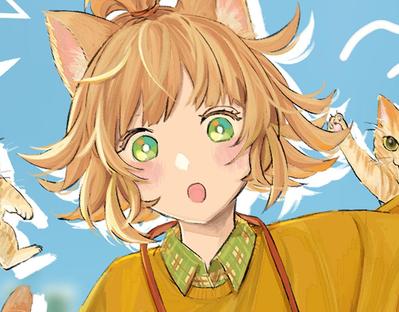 猫の女の子をイラスト制作しました