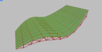 RhinocerosのGrasshopperを用いてプログラミングを作成しました