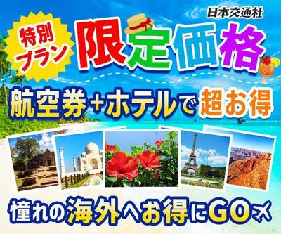 航空会社の架空バナーを作成しました