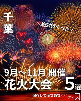 千葉県の花火大会についての作成をしました