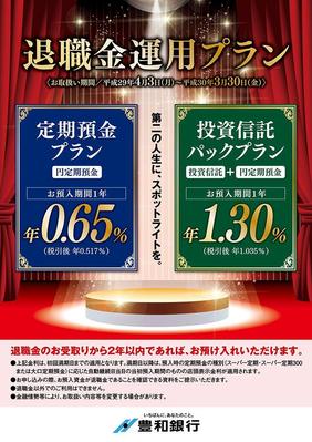 銀行の投資商品の紹介チラシ(A4)を制作しました