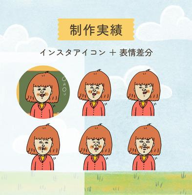 インスタグラムのアイコン作成ました