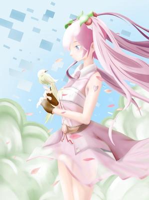初音ミクさんのイラストを描かせていただきました