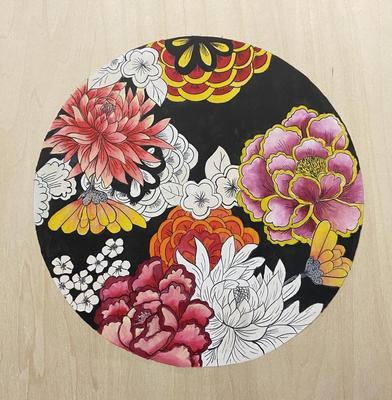 油絵、水彩画、日本画を描きました