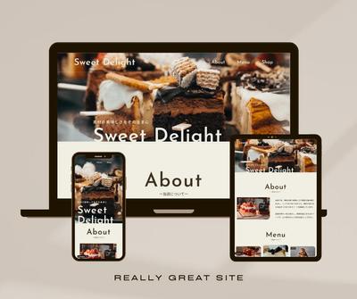 カフェのサイトを作成しました