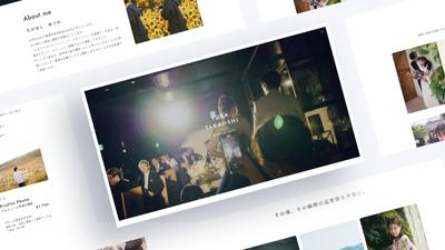 カメラマンのポートフォリオサイトをstudioで制作ました