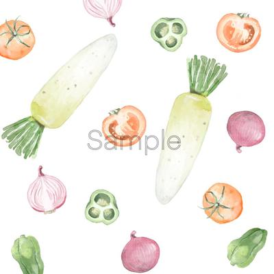 【オリジナルイラスト】野菜に関する特集LPに掲載するイラストを想定して制作しました