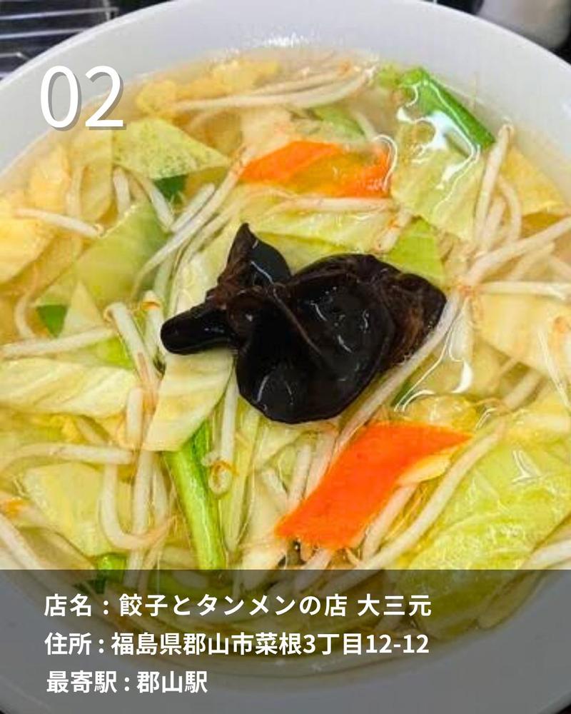 主に福島県のグルメ紹介ました