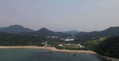 福岡県糸島市にある大口海岸のドローン空撮を実施しました