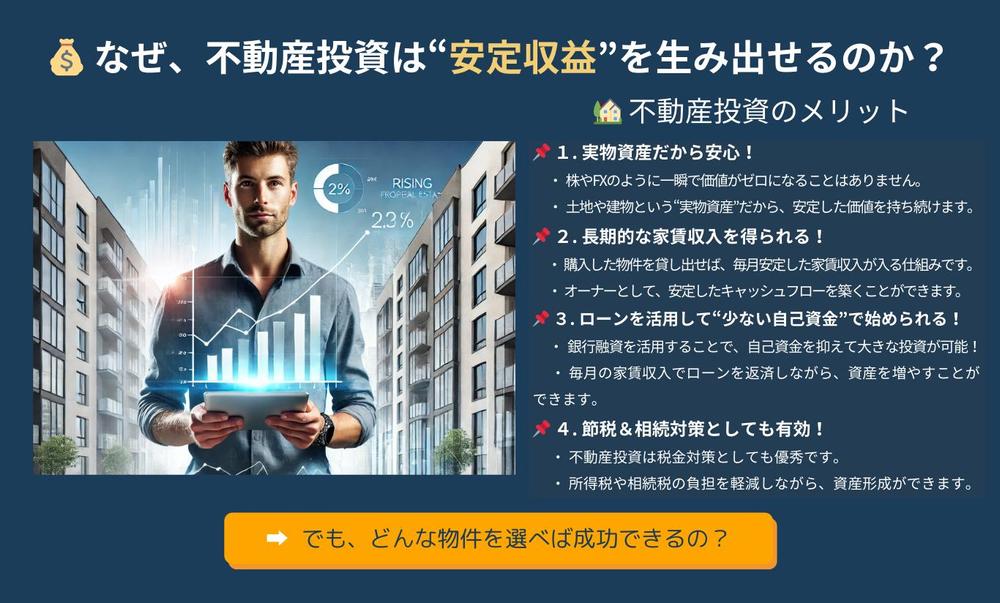 不動産物件紹介用の信頼感あるLPを制作しましたました