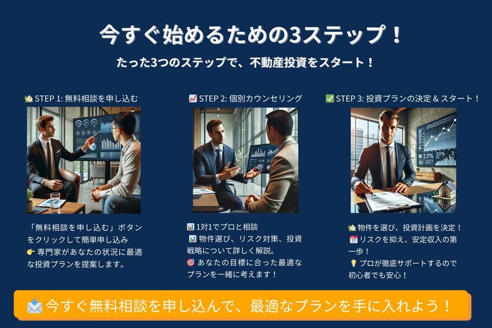不動産物件紹介用の信頼感あるLPを制作しましたました