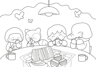 【ご依頼】塗り絵を制作しました