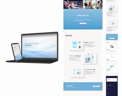 コーポレートサイト（架空案件・Studio使用）を制作しました