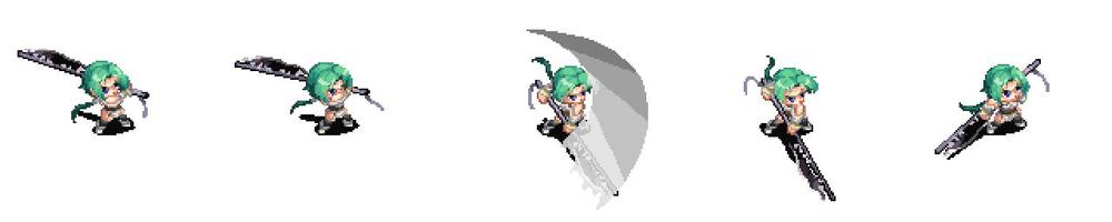 42pxほどのキャラクターのドットアニメーションを制作しました