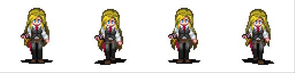 48pxほどのキャラクターのドットアニメーションを制作しました