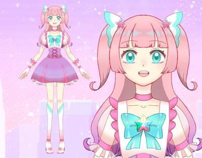 ライブ配信用キャラクターイラストを制作しました