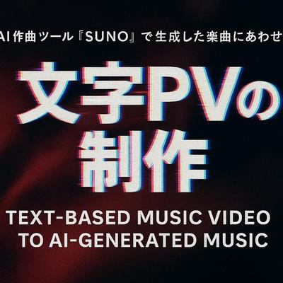 SUNO生成楽曲に合わせた文字PV制作／MVを構成演出・モーショングラフィックスで魅せる映像に仕上げました