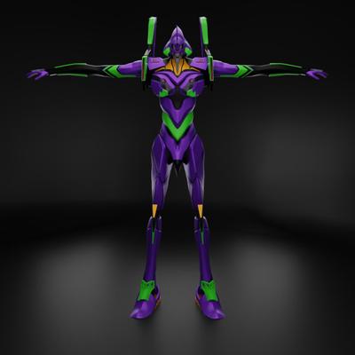 エヴァンゲリオン初号機の3Dモデルを制作しました