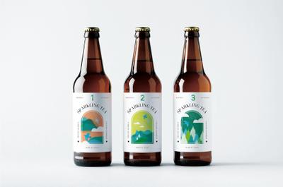 【sample】ビール瓶のラベルをデザインしました