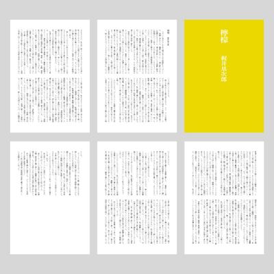 小説の紙面をデザインしました